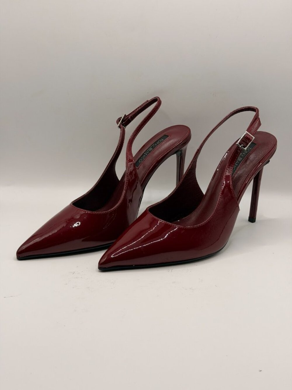 Tony Bianco Womens Asti Sling Back Sexy Red High Heel Slingback Sz 7
